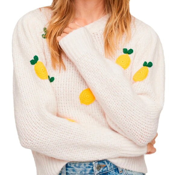 MANGO WOMEN'S KNIT EMBROIDERED SWEATER - Picture 2 of 4